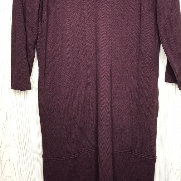 J.Jill Ponte Red Black Chevron Dress Small - Picture 7 of 16